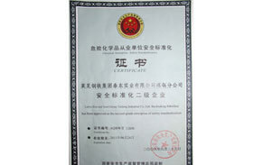 ?；钒踩珮?biāo)準(zhǔn)化證書